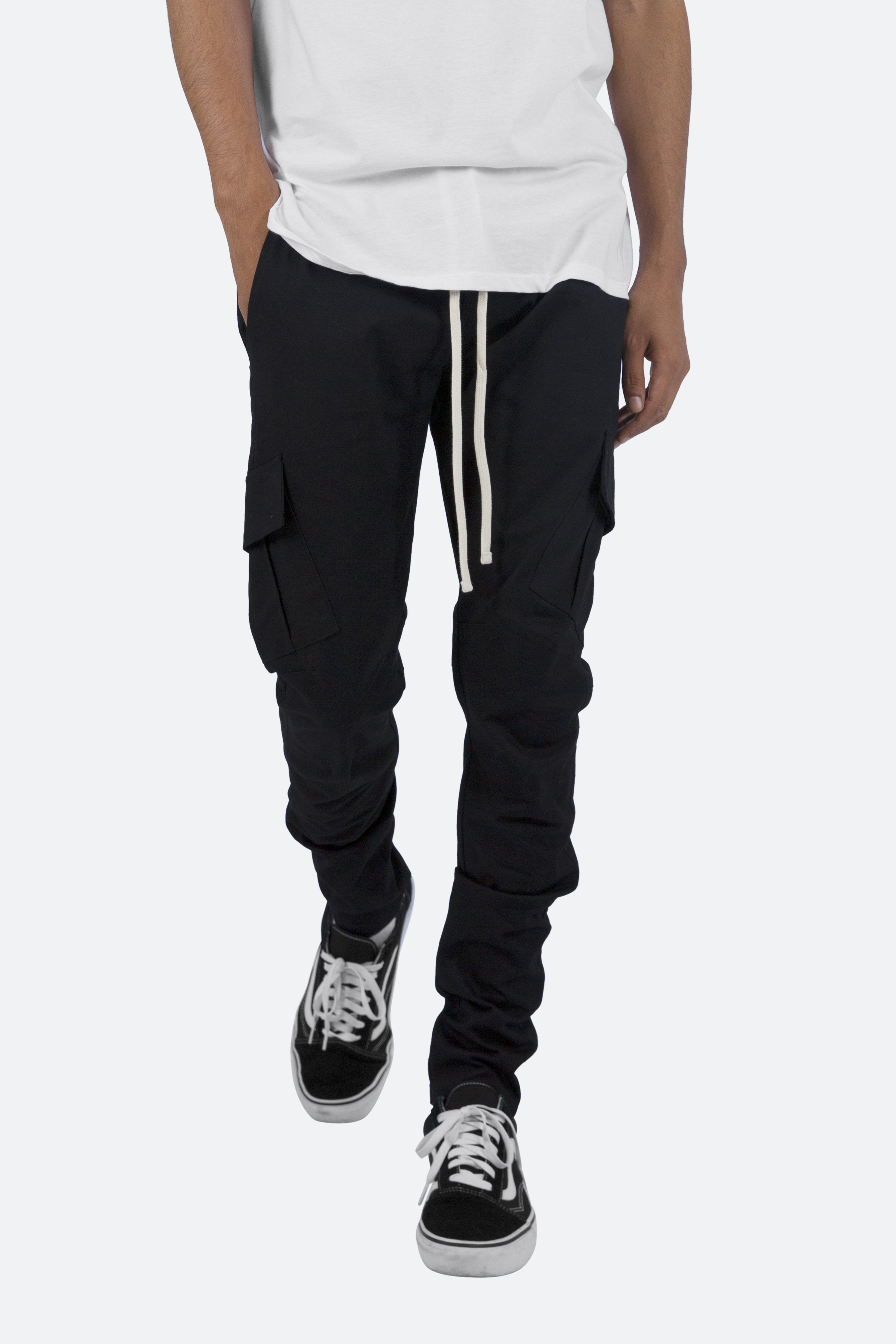 【mnml】CARGO DRAWCORD PANTS Cargo Drawcord II Pants - Black | mnml