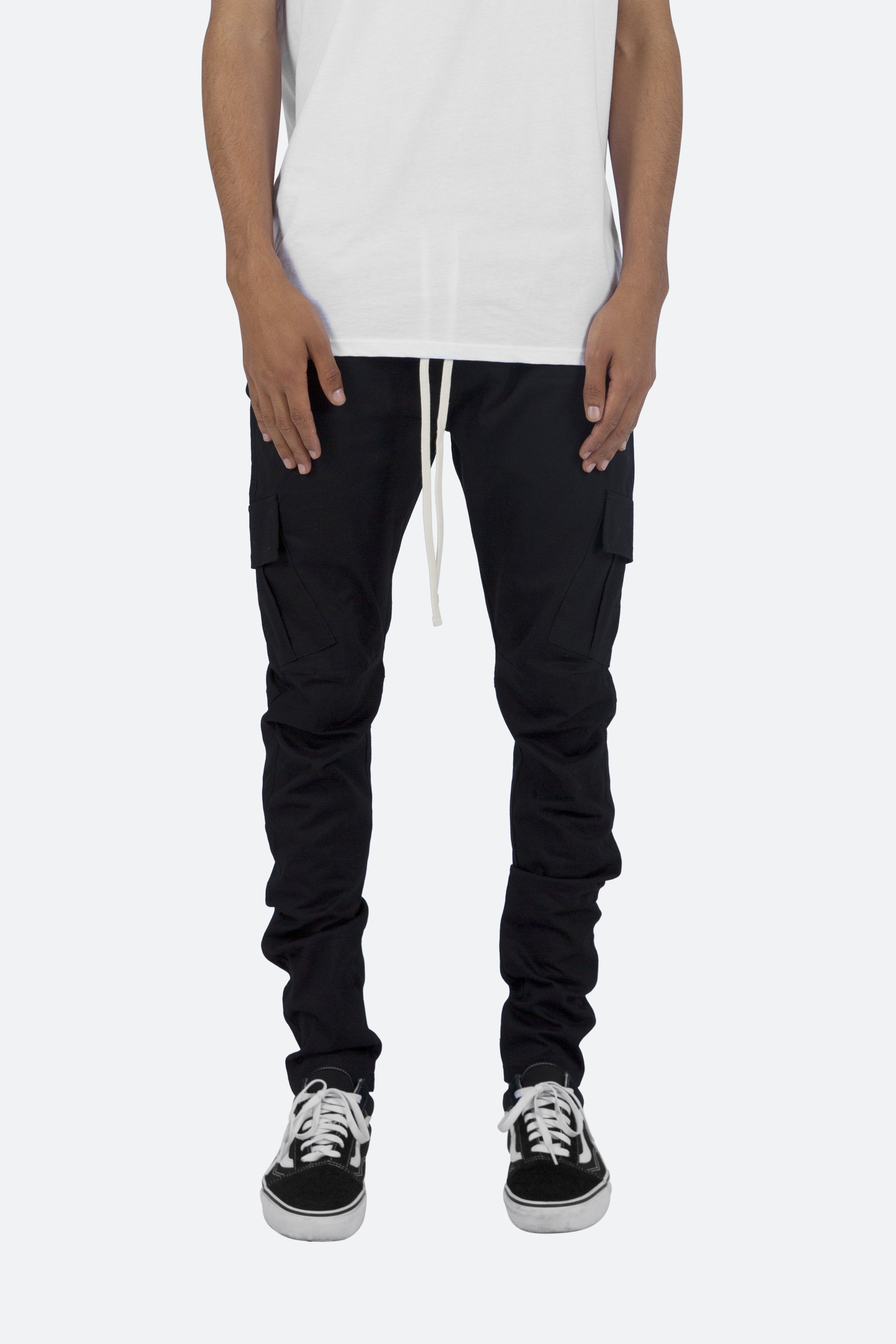 パンツ mnml ZIP CARGO DRAWCORD PANTS / BLACK7 Cargo Drawcord II Pants - Black | mnml