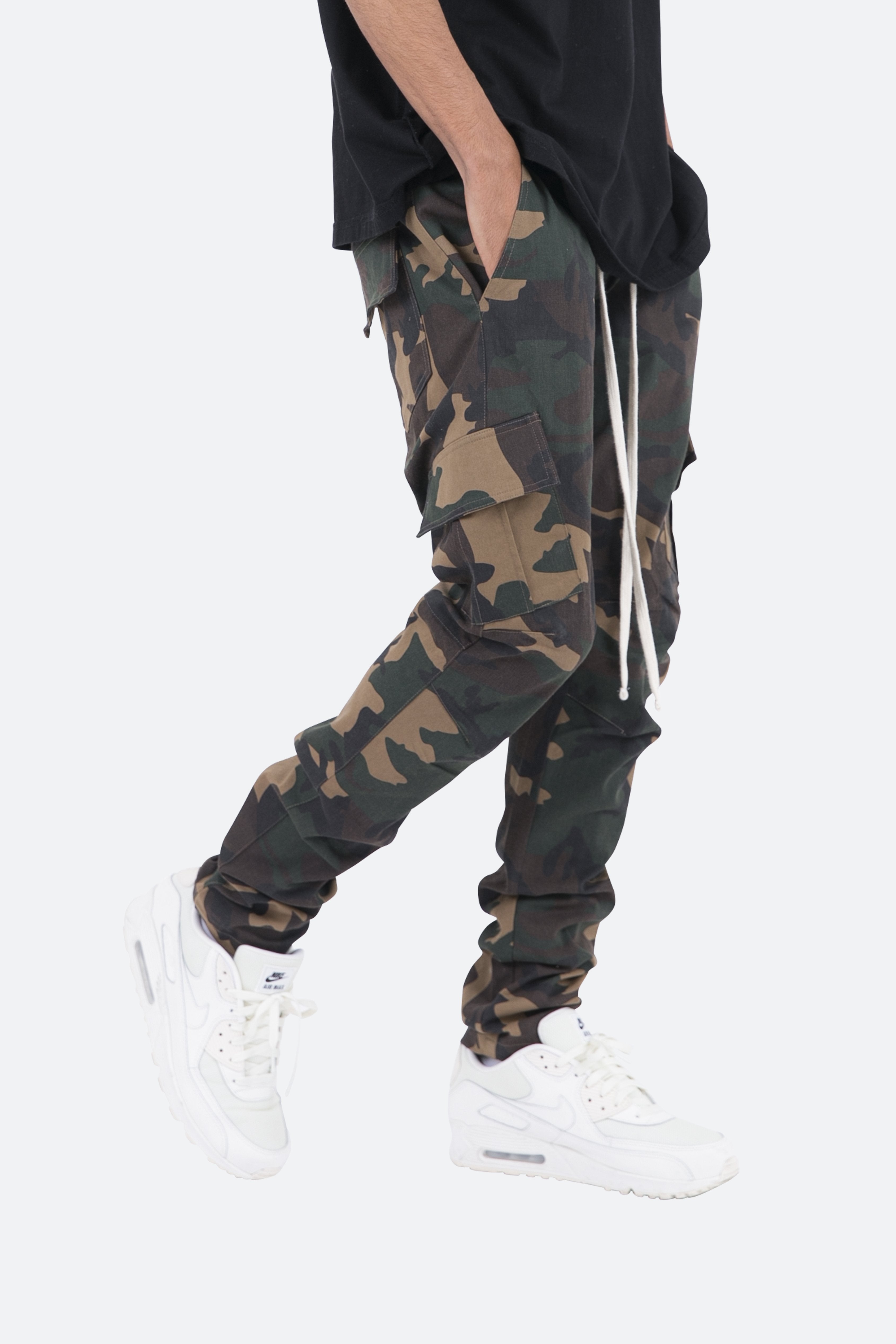 Cargo Drawcord II Pants - Woodland Camo | mnml