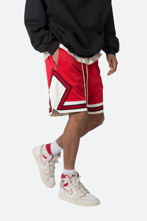 Classic Basketball Shorts - Red/White, mnml
