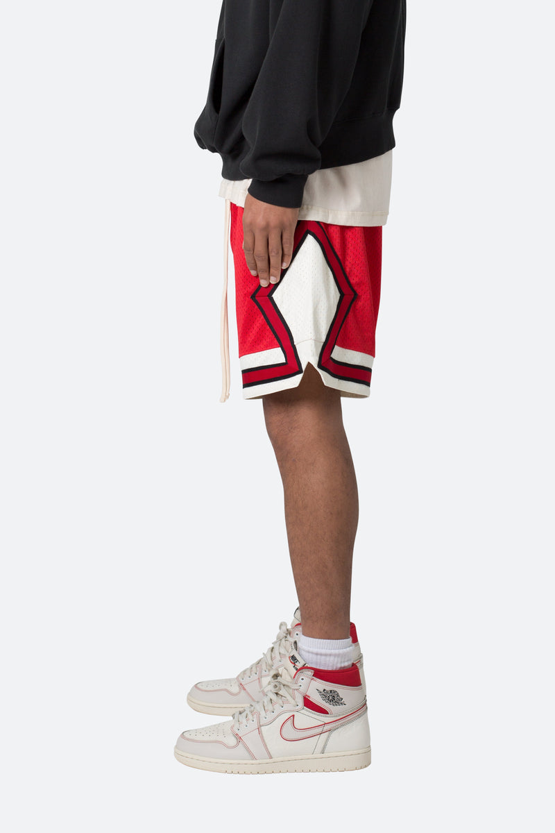 Classic Basketball Shorts - Red/White | mnml | shop now