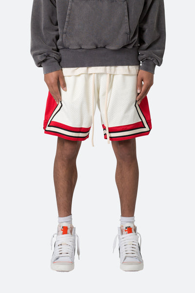 Classic Basketball Shorts - Red/White, mnml