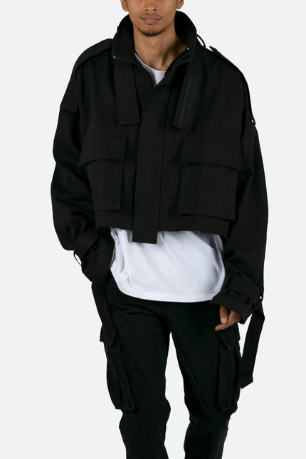 Cropped M65 Jacket - Black