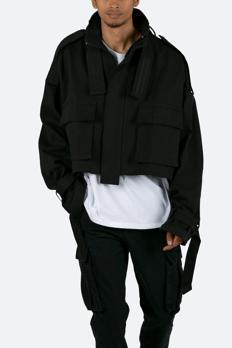 Cropped M65 Jacket - Black | mnml | shop now