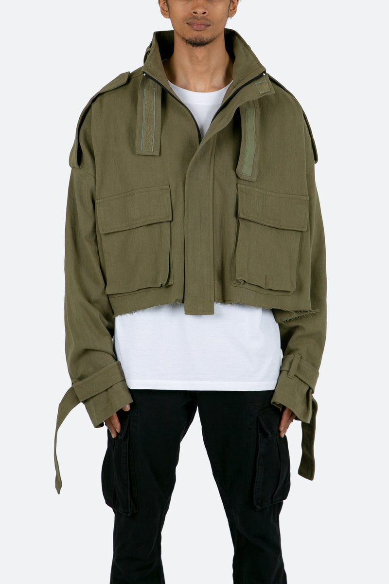 Cropped M65 Jacket - Olive | mnml | shop now