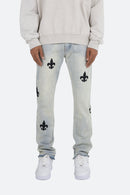 D112 Fleur Straight Denim - Blue