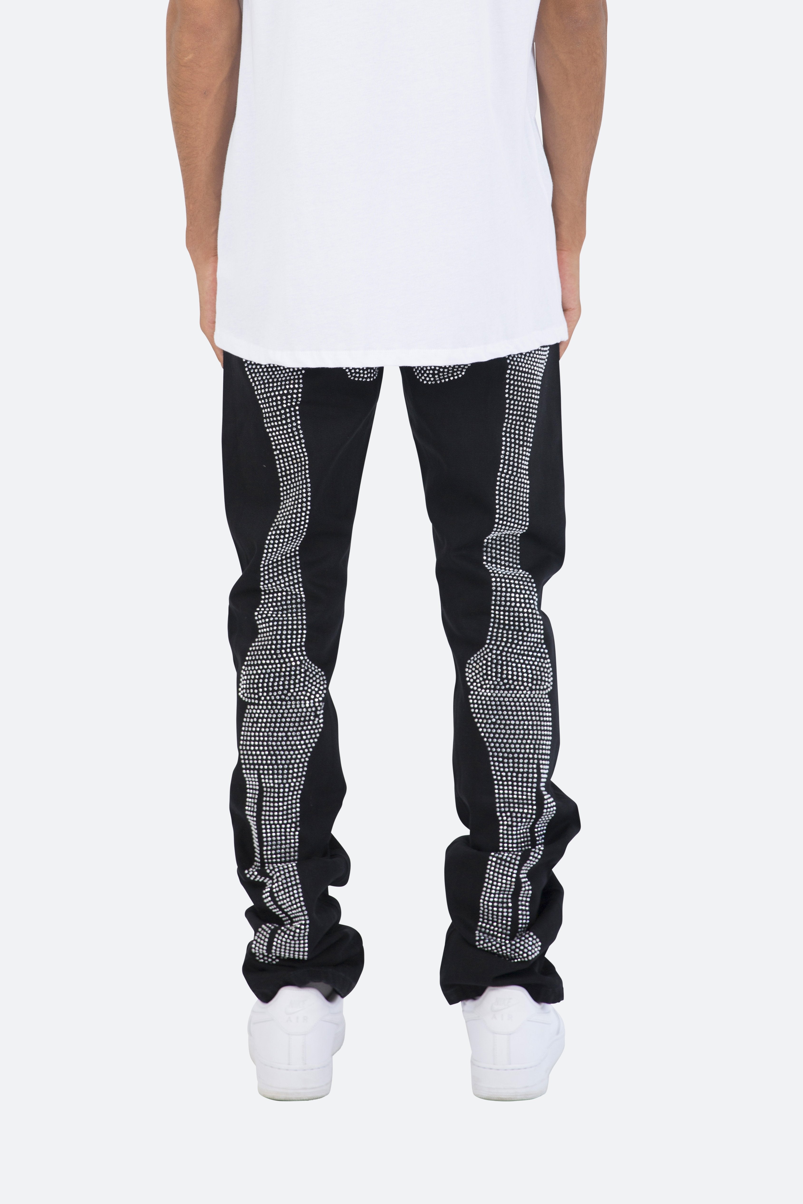 D249 Skeleton Denim - Black/White | mnml