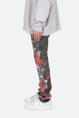 D406 Wreath Straight Denim - Multi