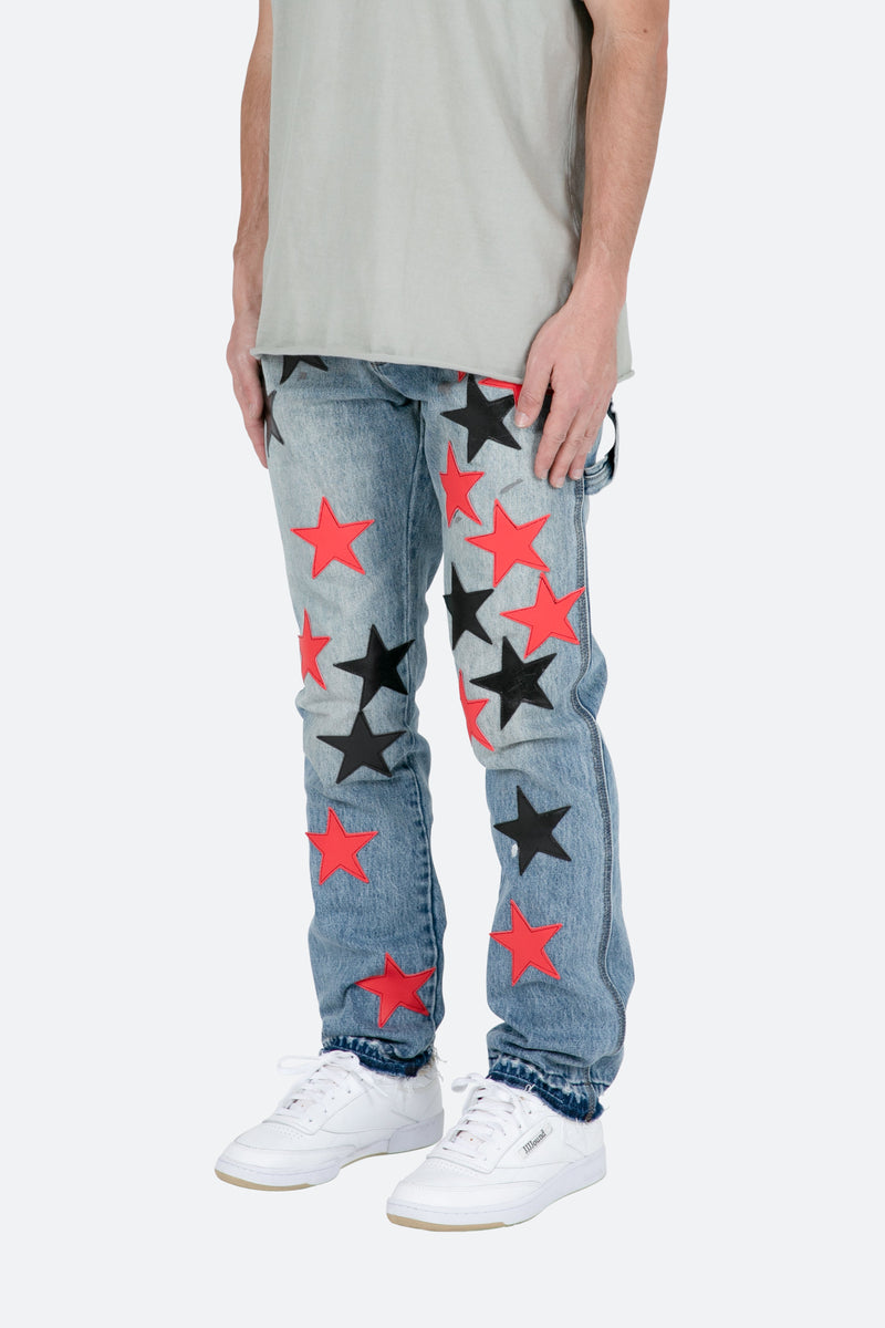 D438 Star Denim - Blue/Black | mnml | shop now