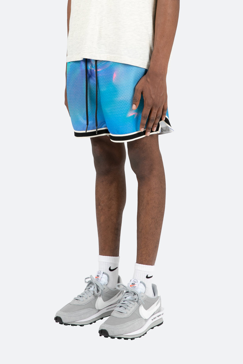 Digital Basketball Shorts - Blue | mnml | shop now