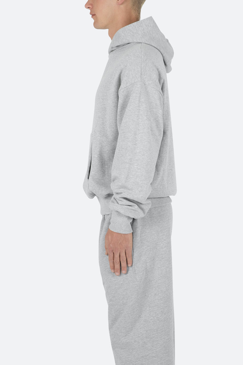 Double Layer Hoodie - Blue, mnml