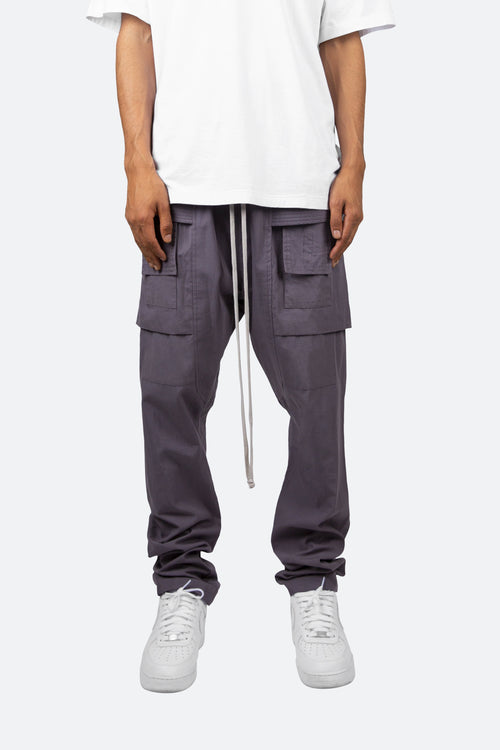 Drop Crotch Cargo Pants - Charcoal Grey