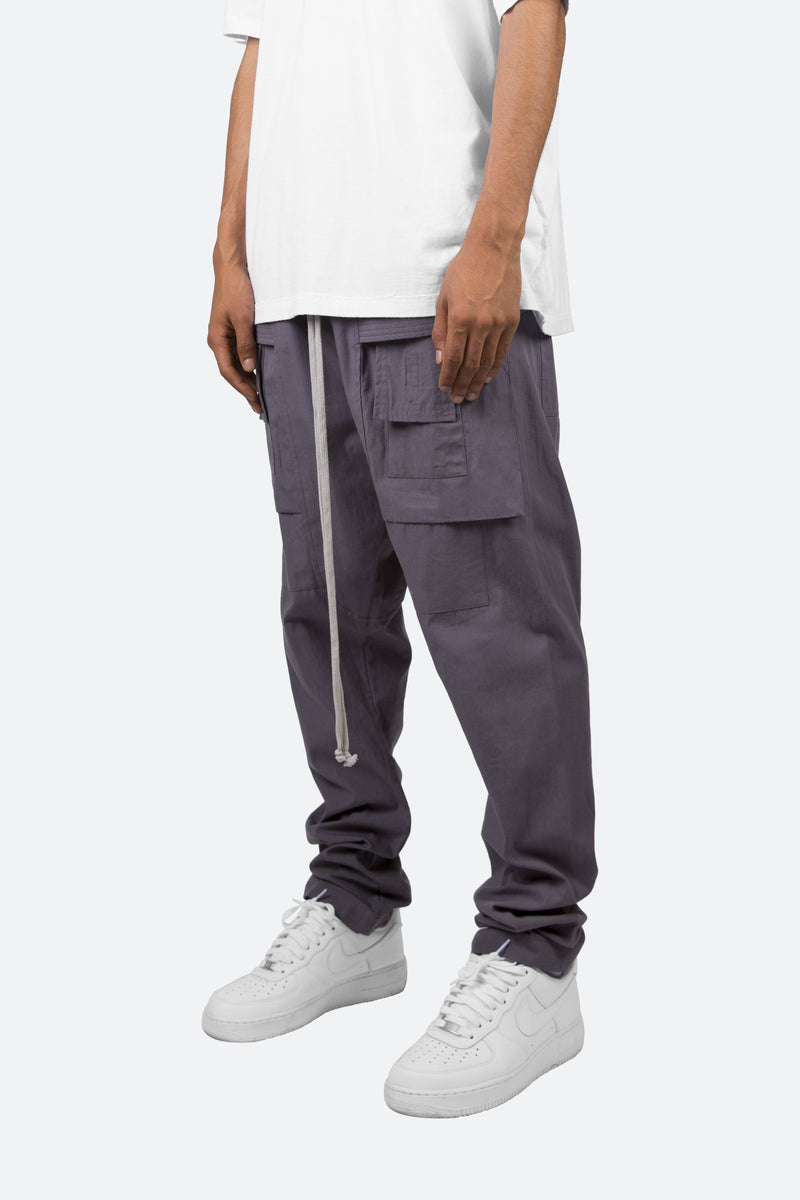 Drop Crotch Cargo Pants - Charcoal Grey | mnml | shop now
