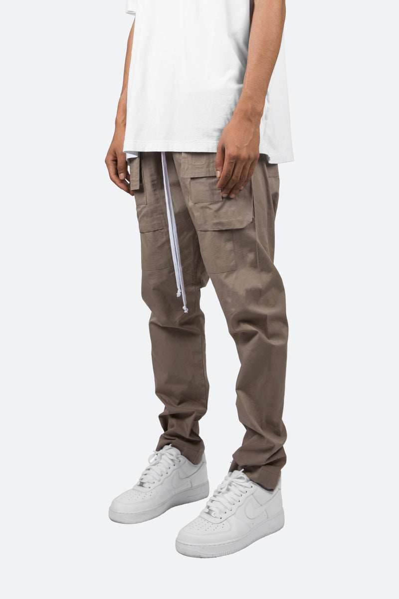 Drop Crotch Cargo Pants - Stone | mnml | shop now