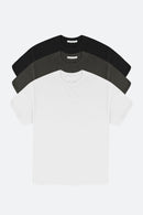 Every Day Tee 3 Pack - Black/Vintage Black/White
