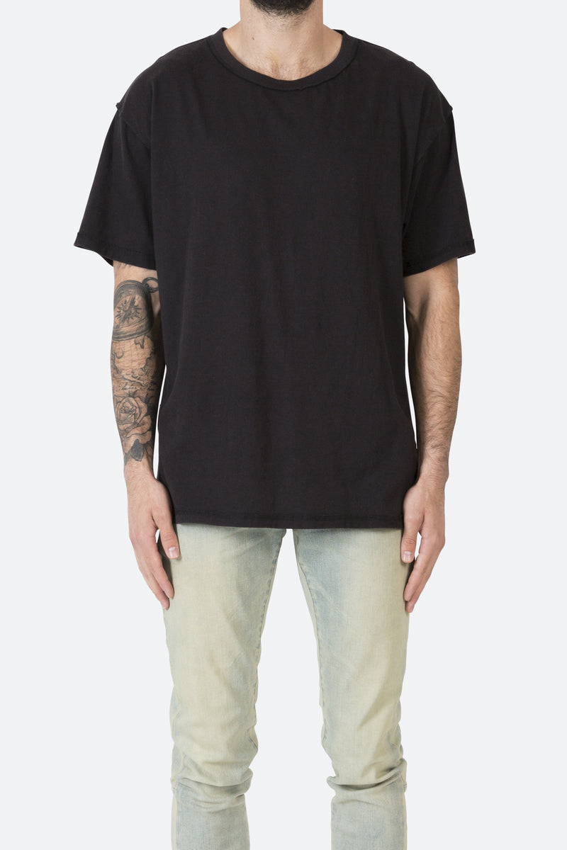 Inside Out Tee - Black | mnml | shop now