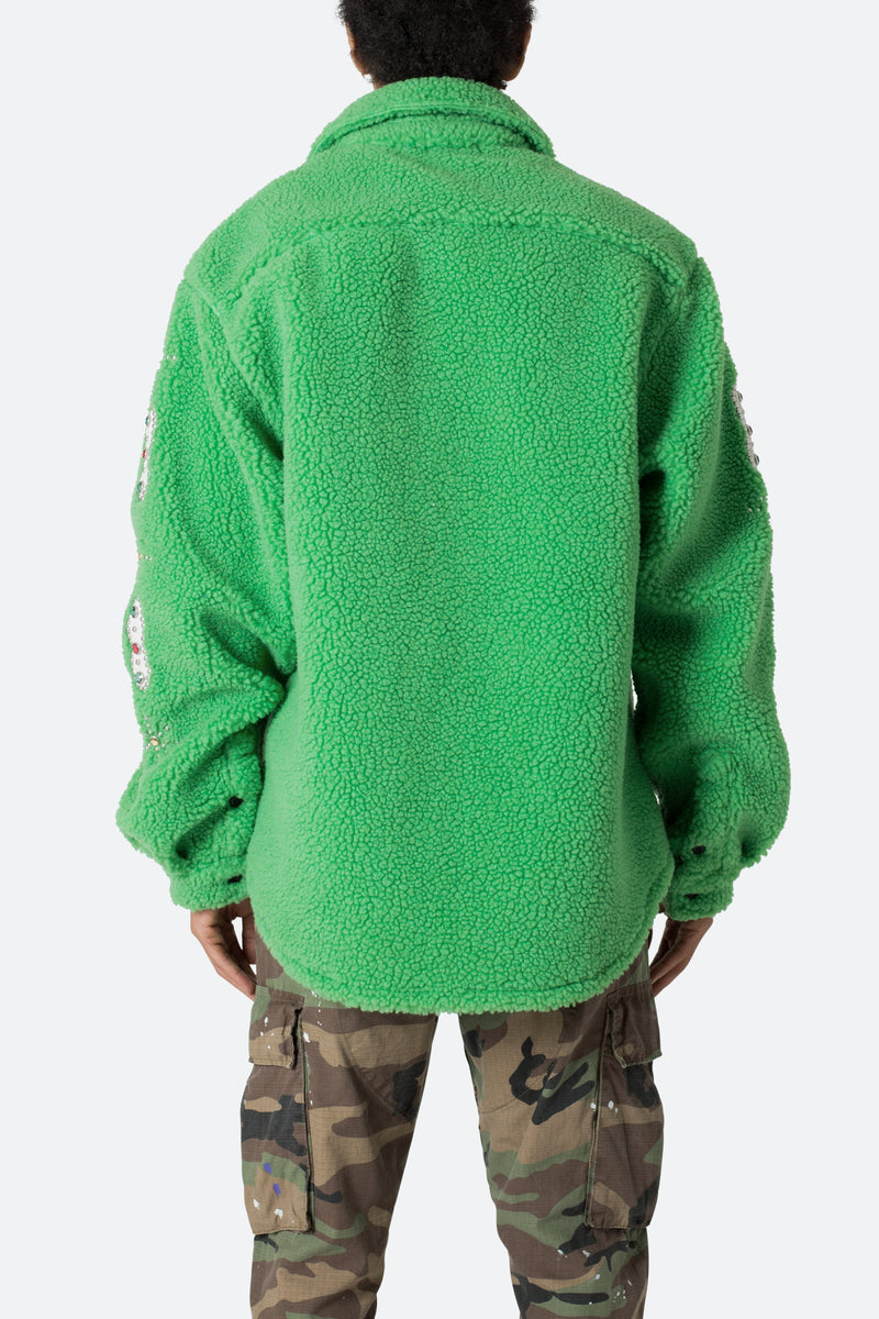 Jewel Sherpa Jacket - Green