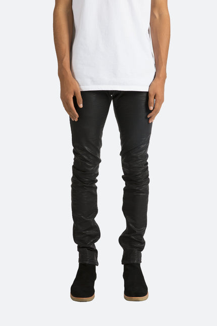 M134 Leather Pants - Black - mnml