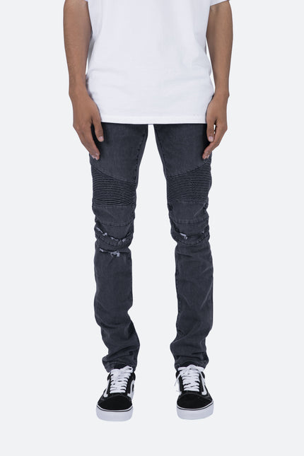 M342 Moto Slim Denim - Black