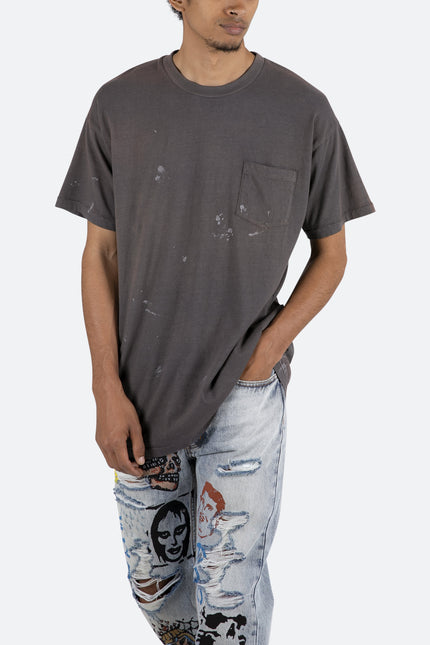 Painter Pocket Tee - Charcoal Grey