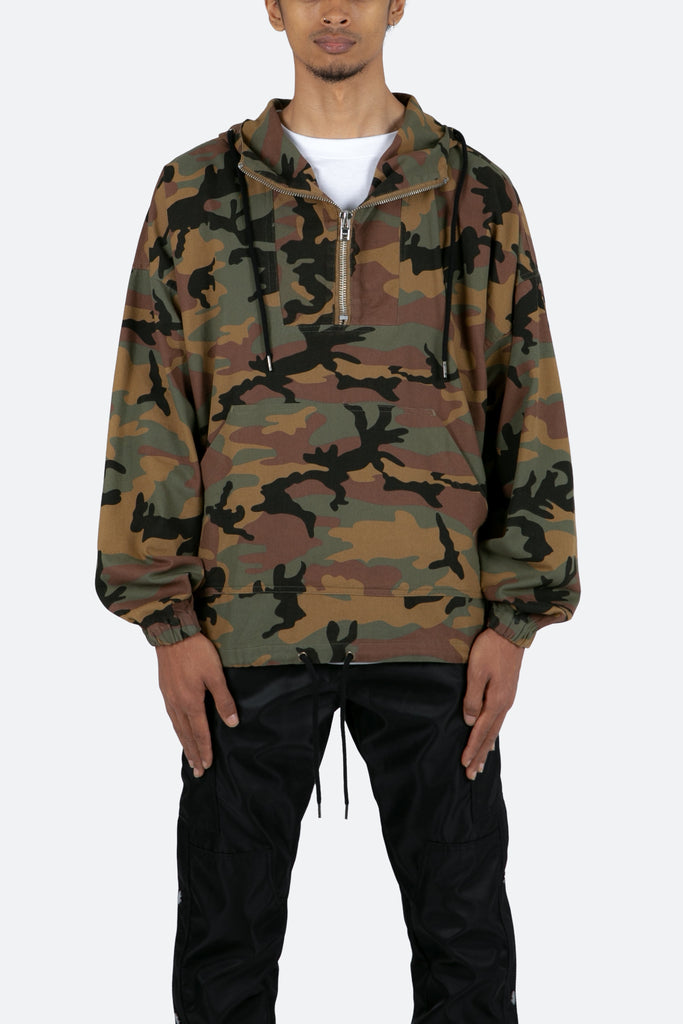 Quarter Zip Jacket - Camo | mnml | shop now