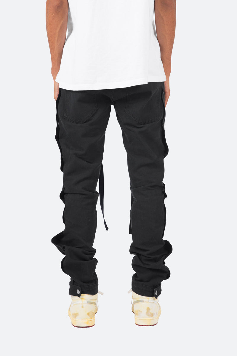 Snap Western Pants - Black | mnml | shop now