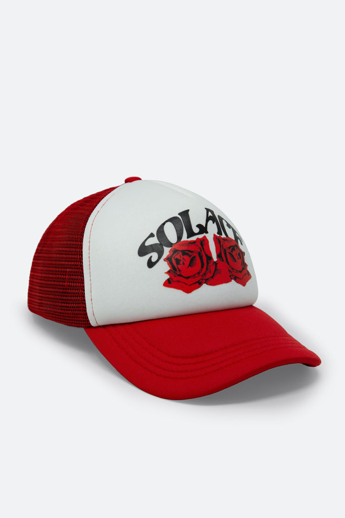 Solace Cap - Red/White | mnml | shop now