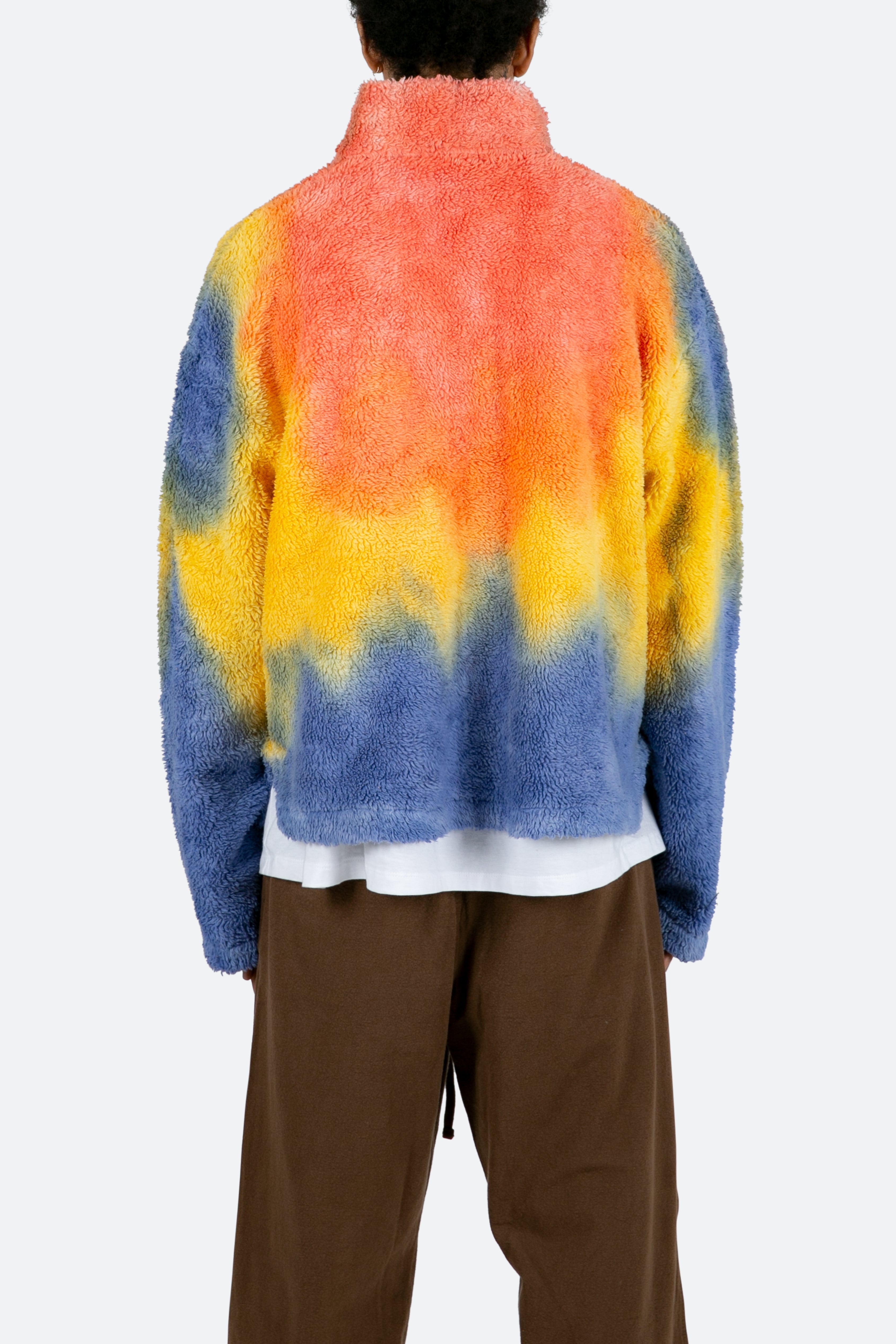 Tie dye sherpa pullover sale