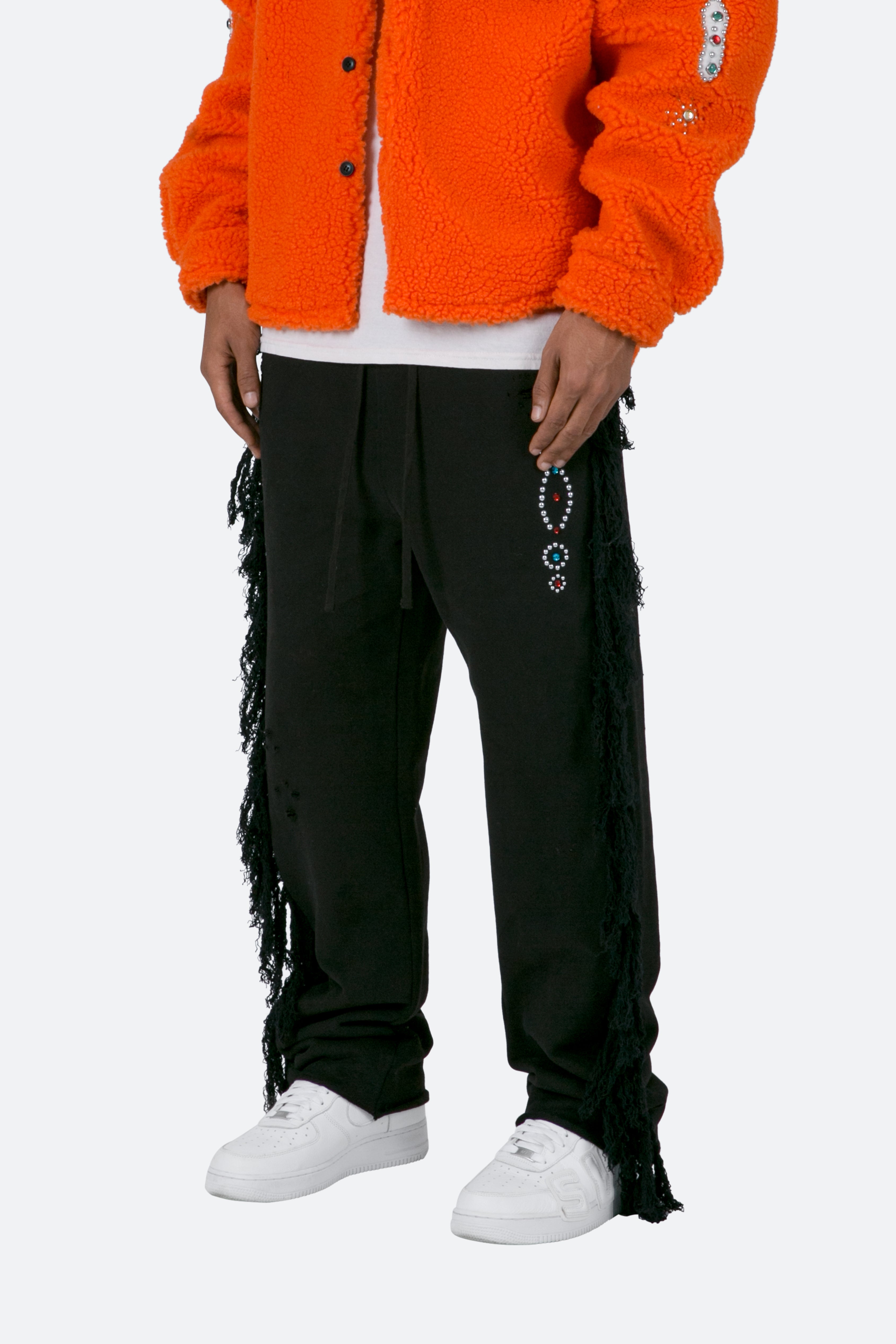 Trail-Frayed-Sweatpants-Black- 