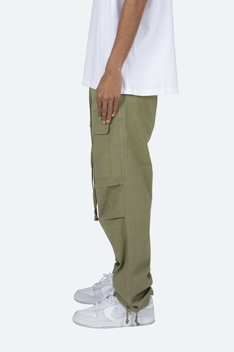 Polo Ralph Lauren Men's Olive Green Slim Fit Canvas Cotton Utility Cargo  Pants