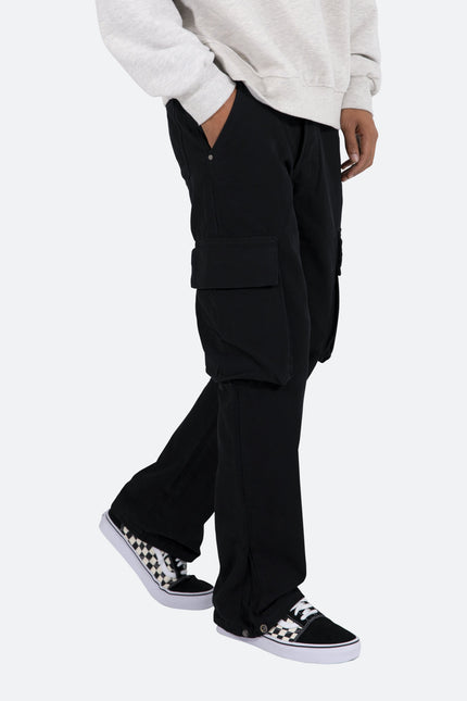 V193 Cargo Snap Baggy Denim - Black