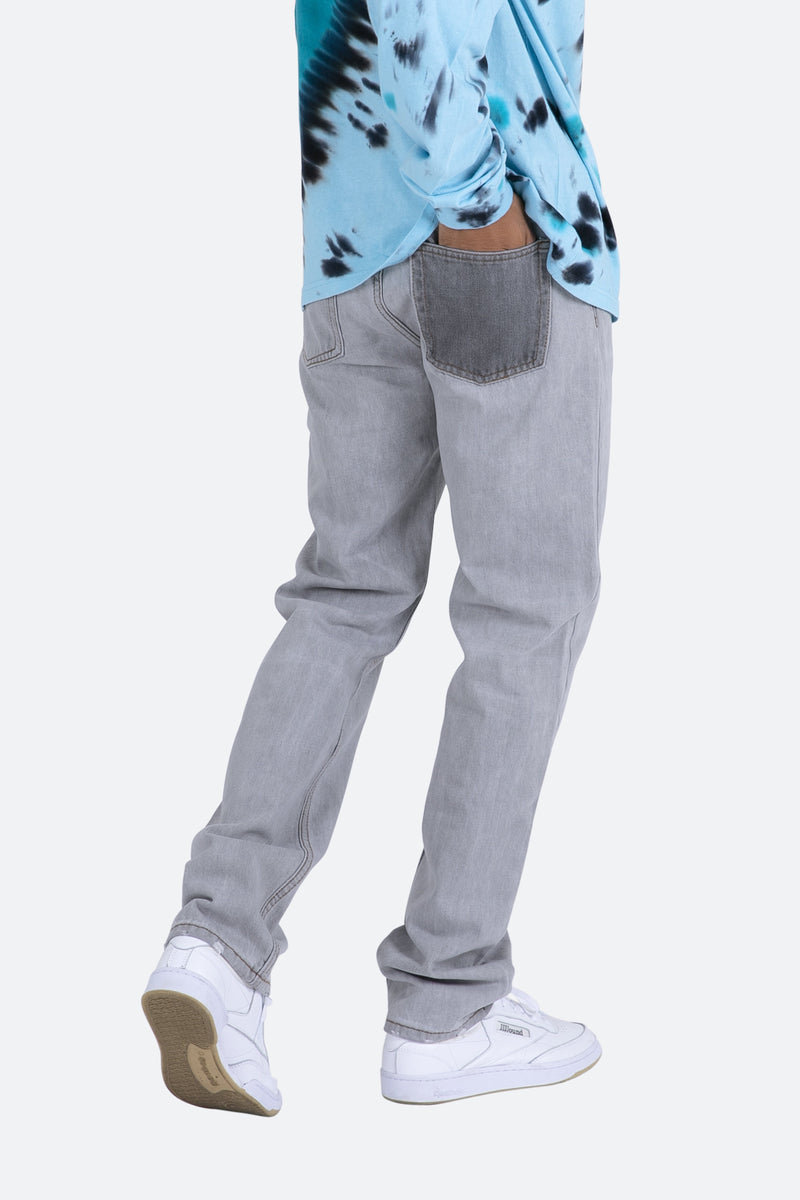 V418 Baggy Denim - Grey | mnml | shop now