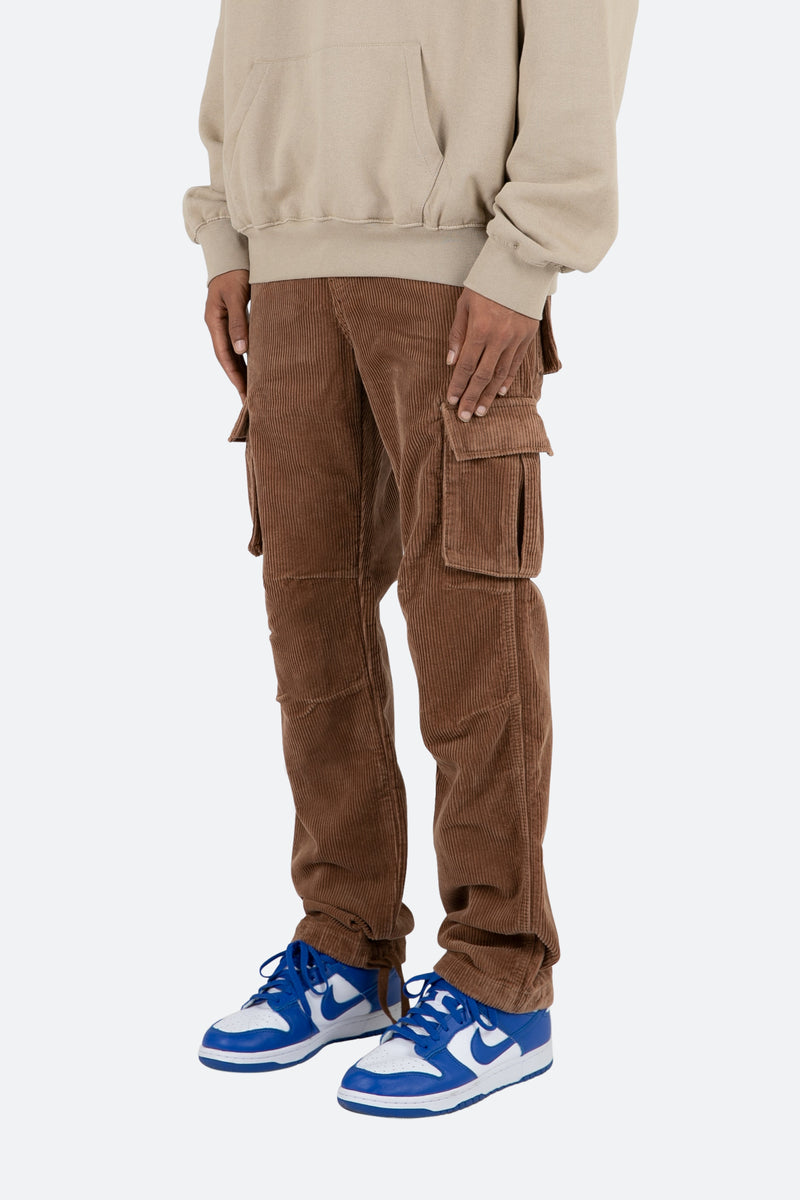 Vintage Corduroy Cargo Pants - Brown