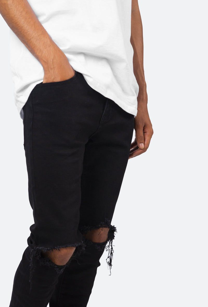 X1 Stretch Denim - Black | mnml | shop now