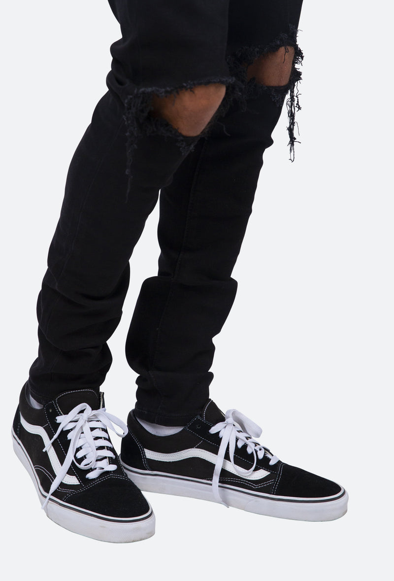 X1 Stretch Denim - Black | mnml | shop now