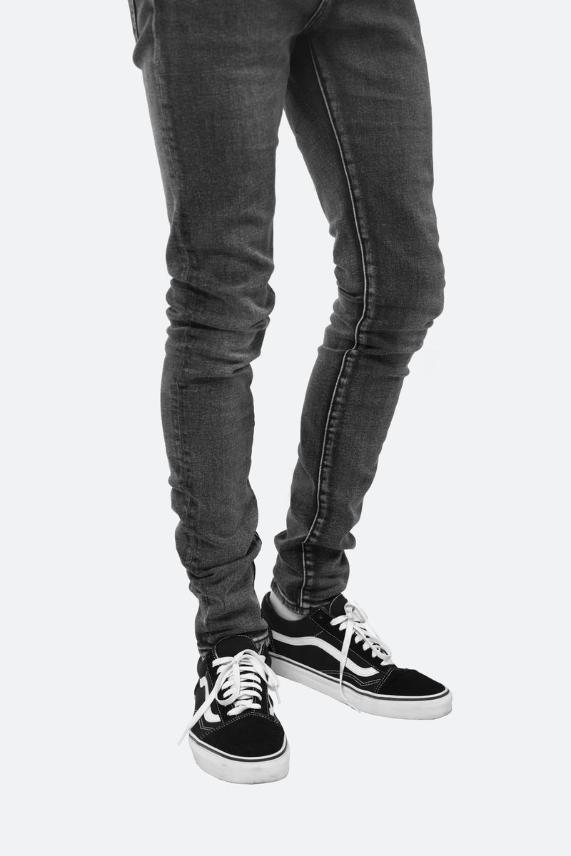 X147 Stretch Denim - Grey | mnml | shop now