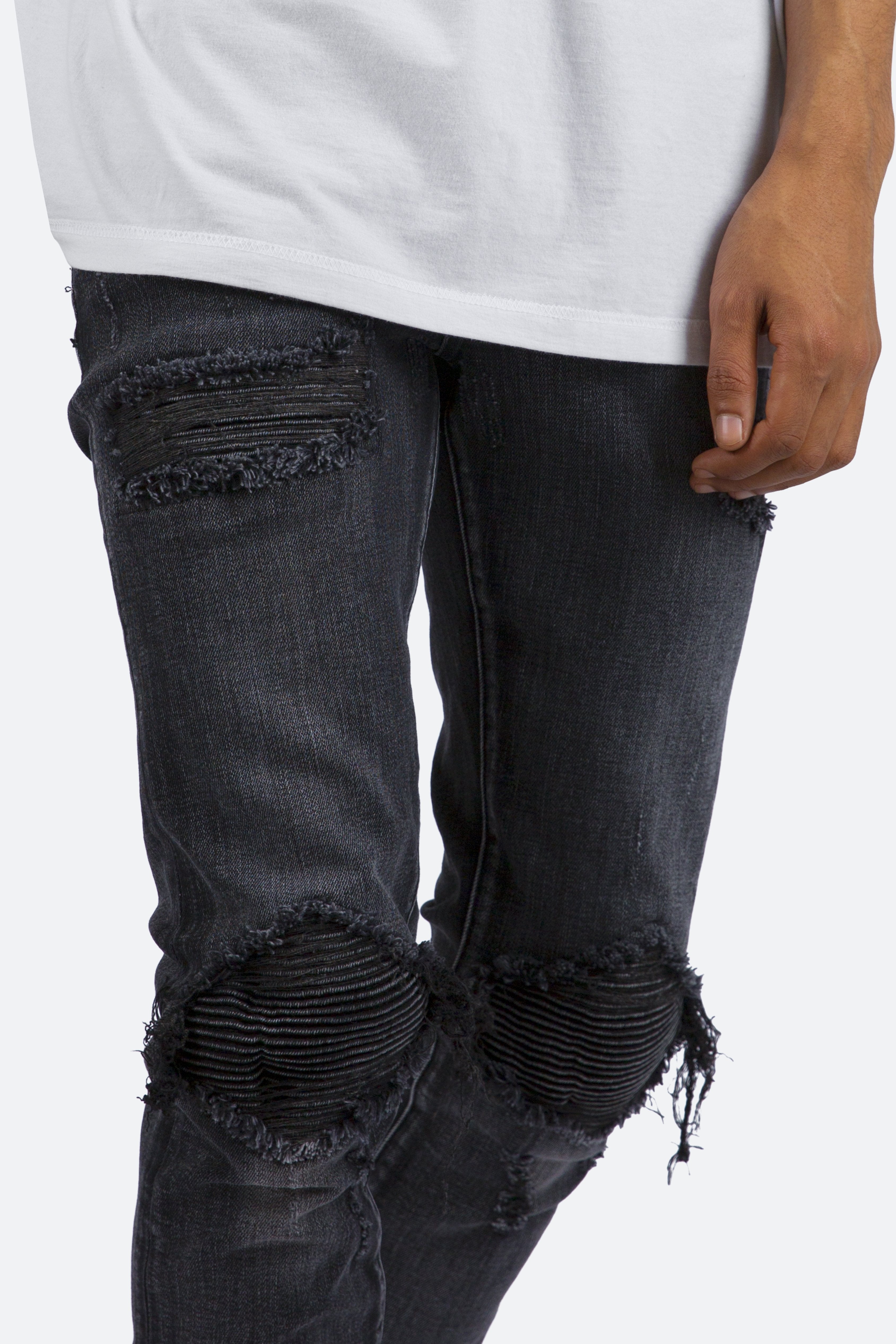 mnml X162 STRETCH SKINNY DENIM - BLACK | KingStar