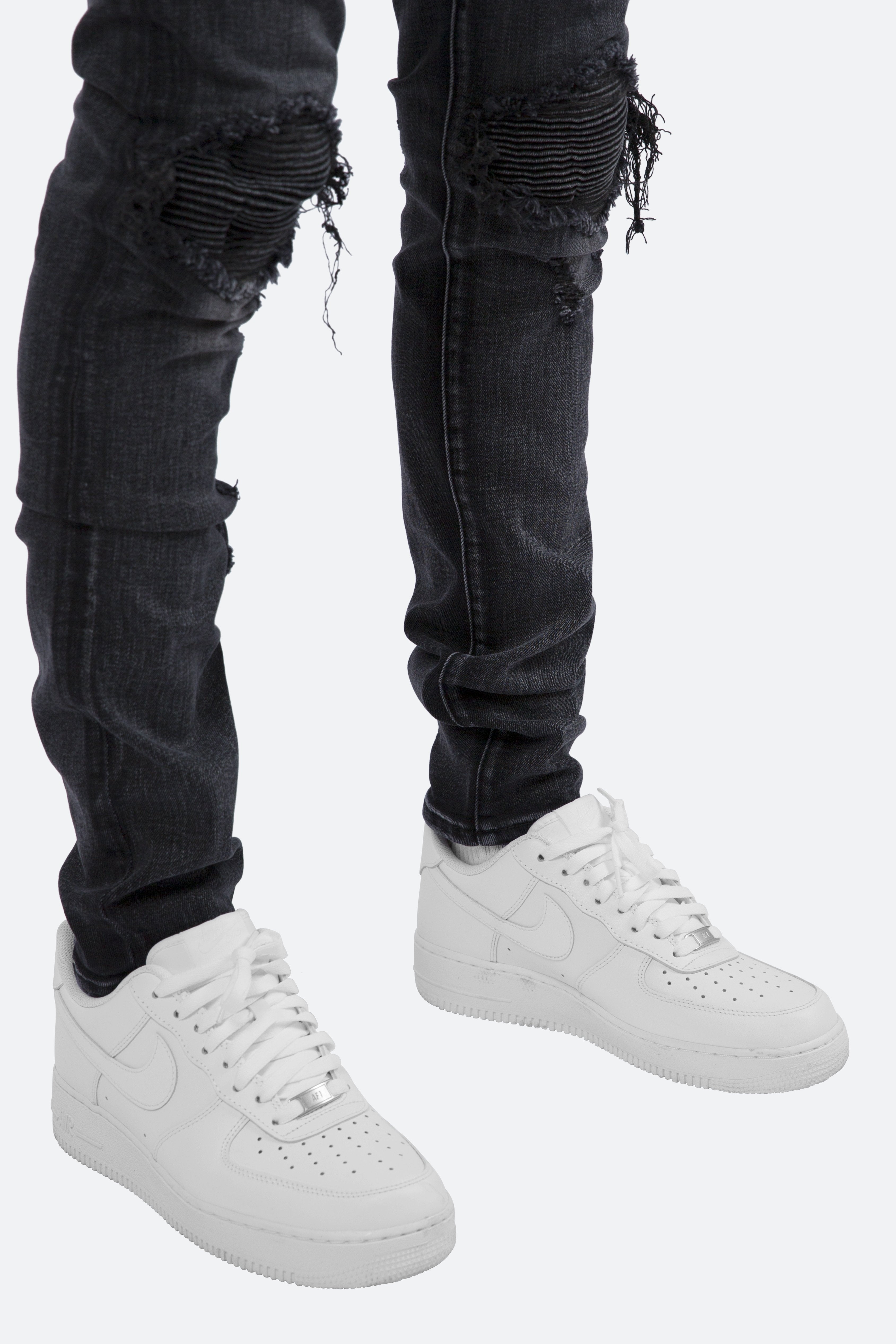 X162 Stretch Denim - Black | mnml | shop now