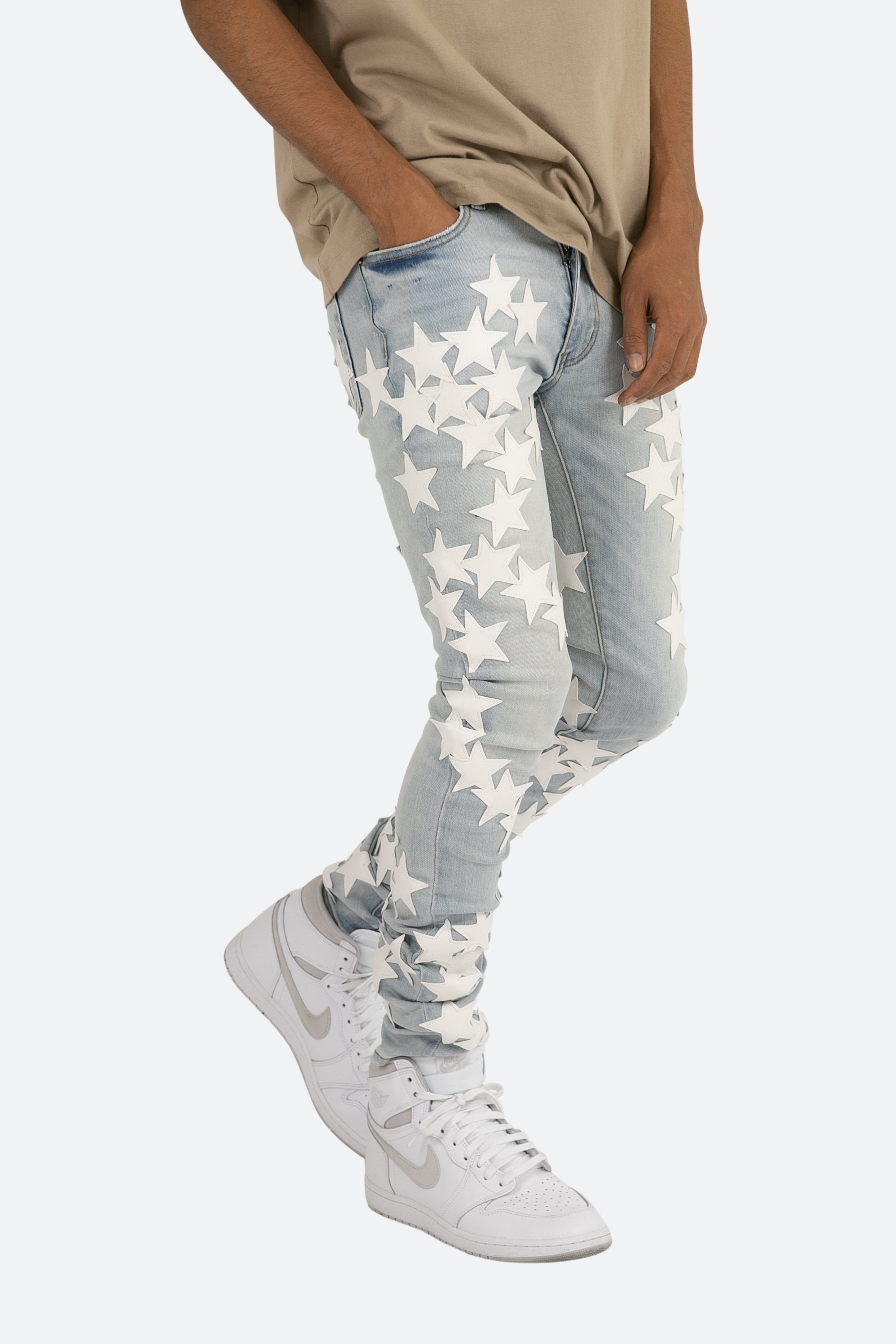 X255 Stretch Star Denim - Light Blue | mnml